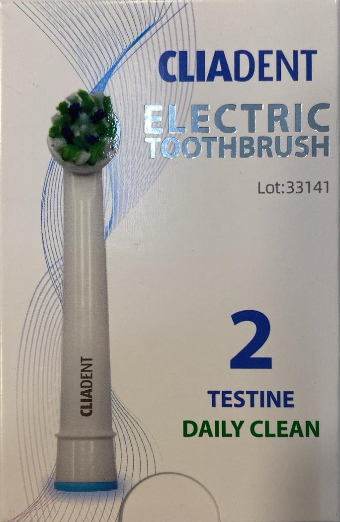 CLIADENT Testina Daily Clean 2 Pezzi